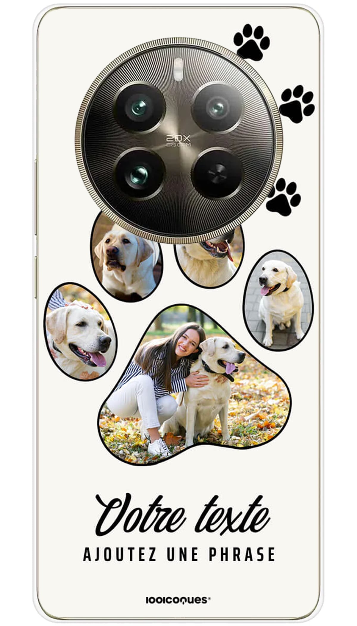 Coque personnalisée Realme Pattes de Chiens - 12 Pro 5G
