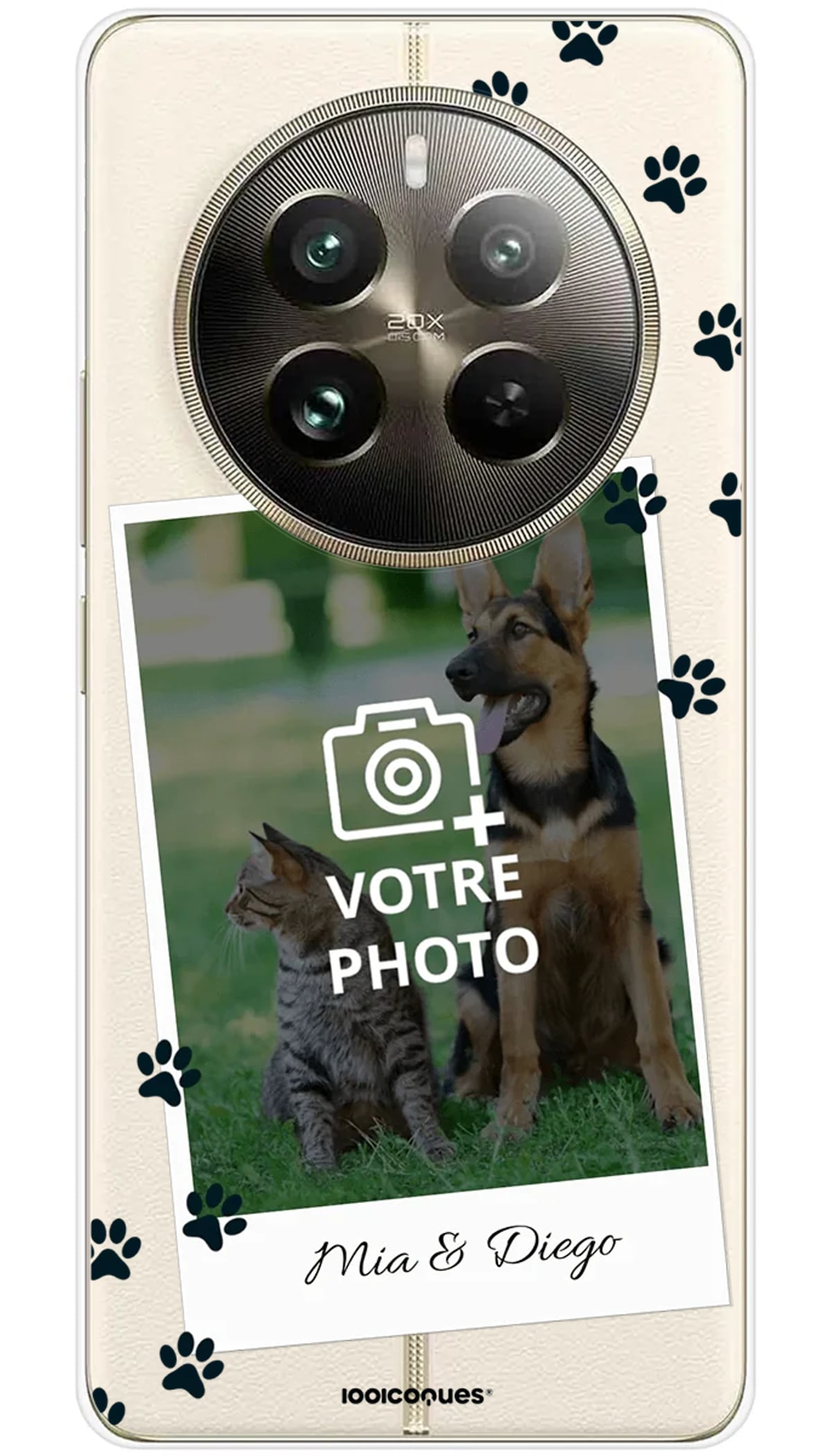 Coque personnalisée Realme Polaroid Chiens & Chats - 12 Pro 5G