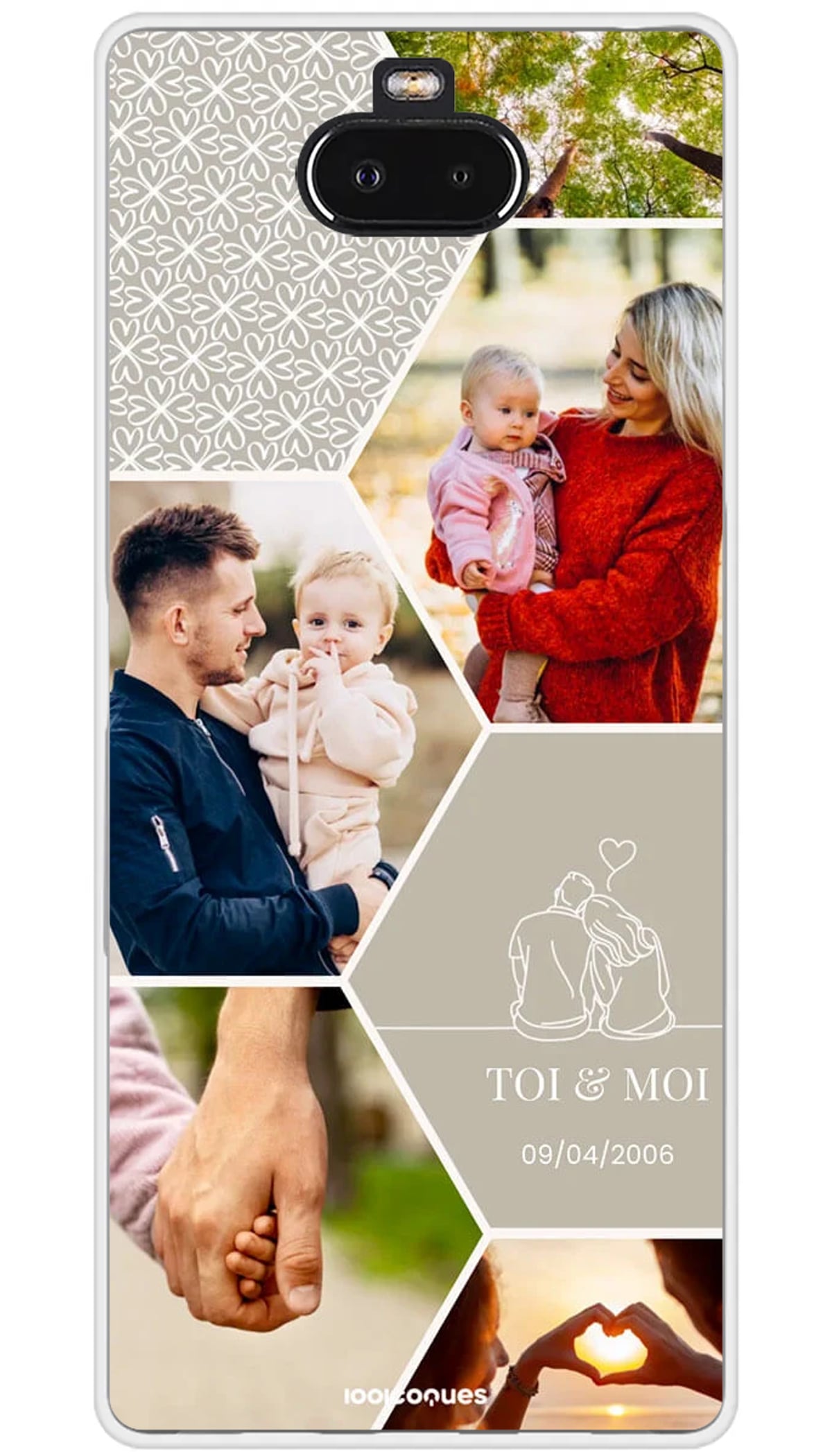 Coque personnalisée Sony Hexagone - Xperia 10