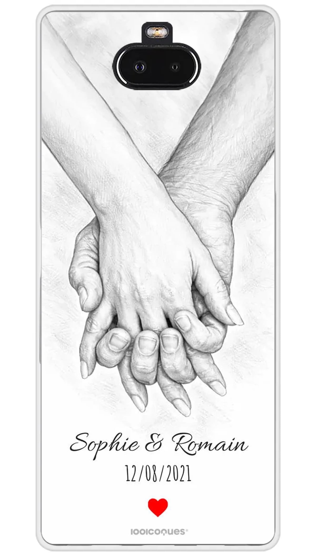 Coque personnalisée Sony Mains Couple - Xperia 10