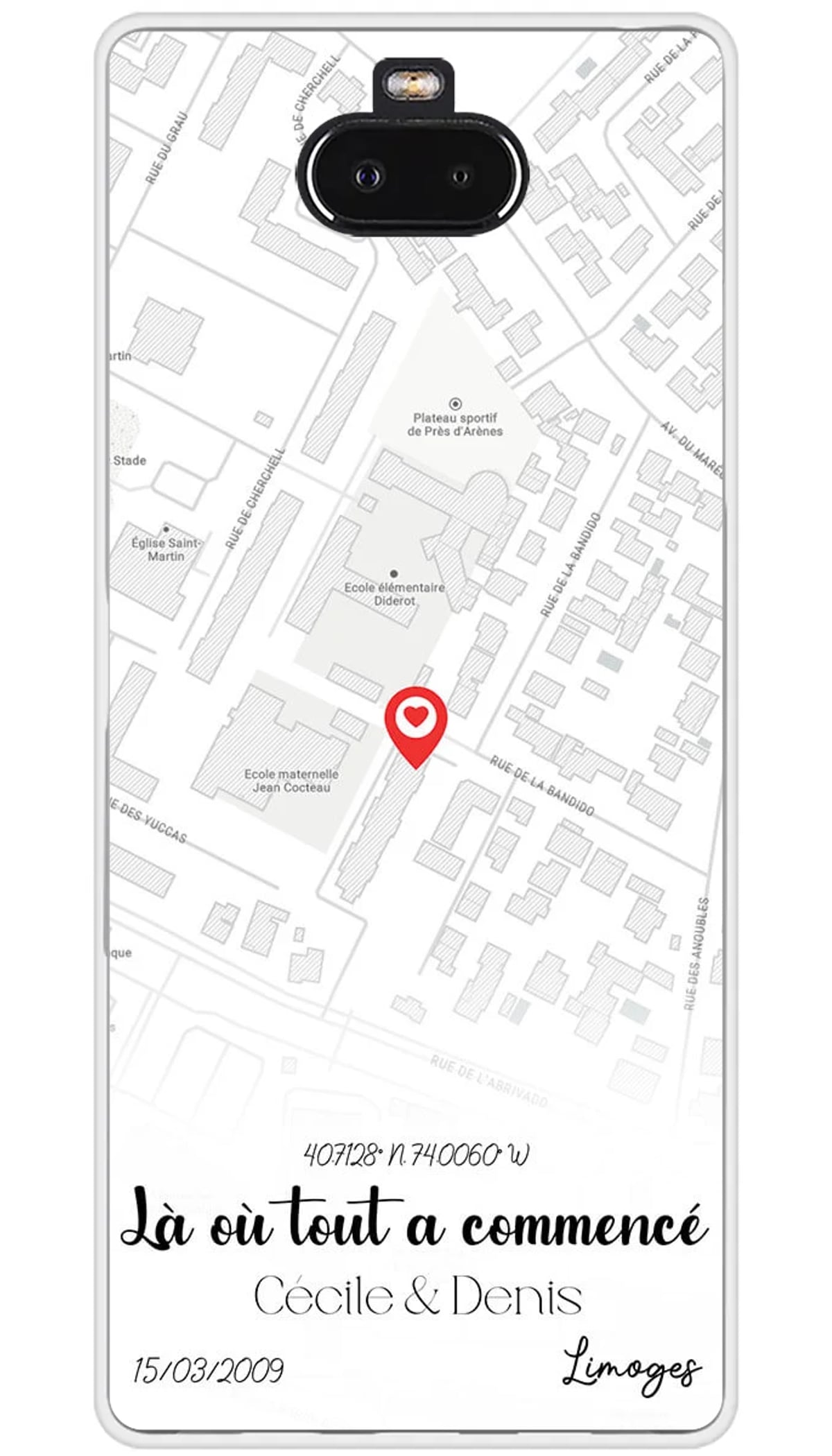 Coque personnalisée Sony Map City - Xperia 10