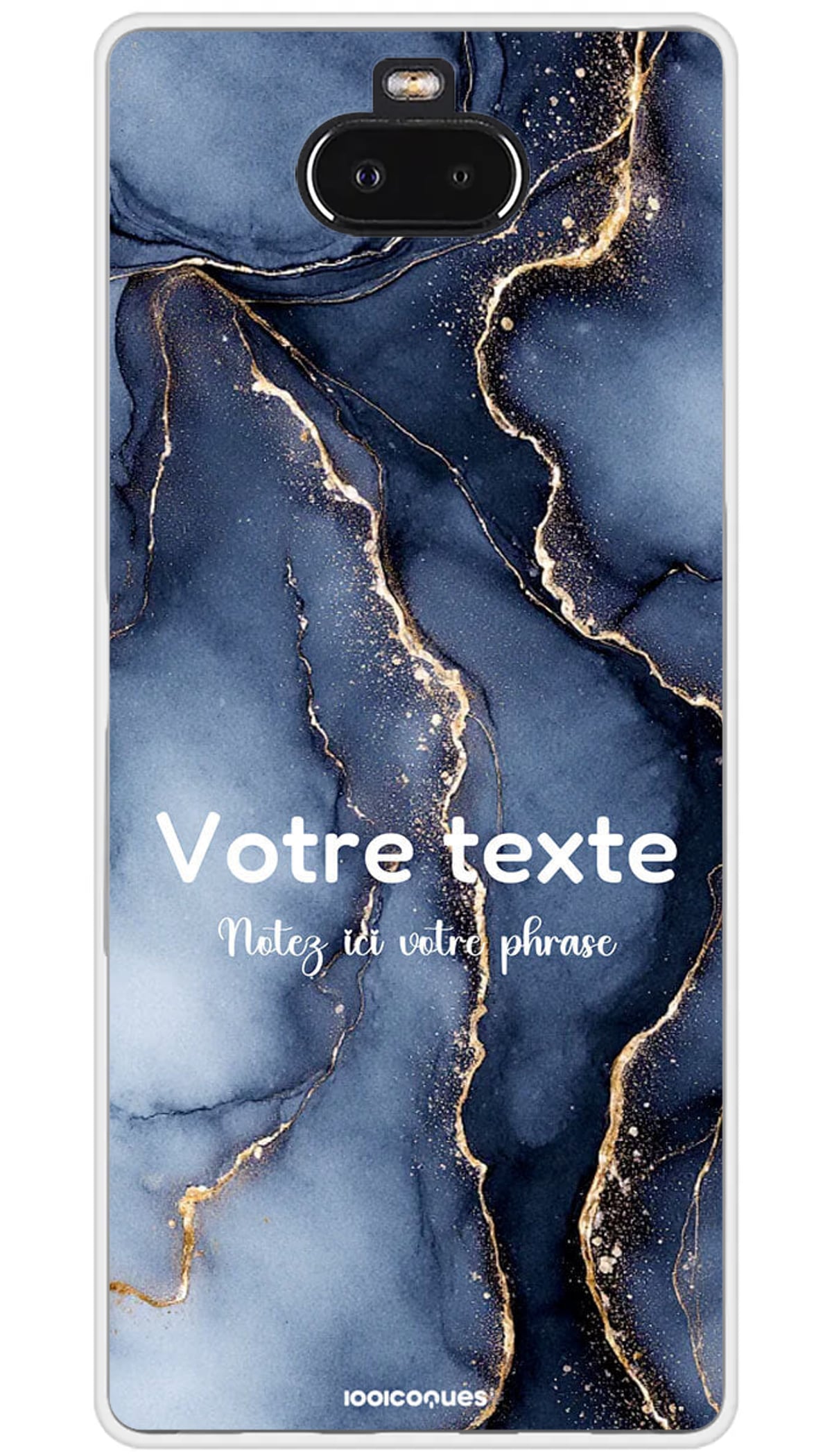 Coque personnalisée Sony Marbres & Texte - Xperia 10
