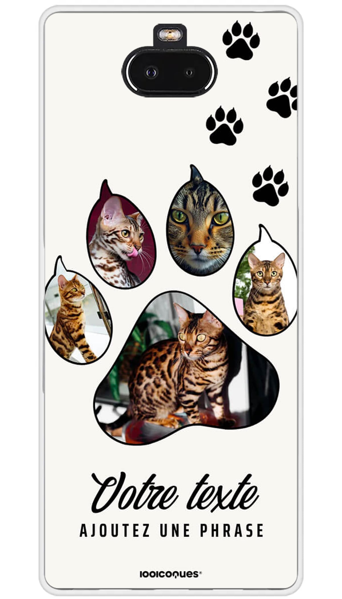 Coque personnalisée Sony Pattes de Chat - Xperia 10