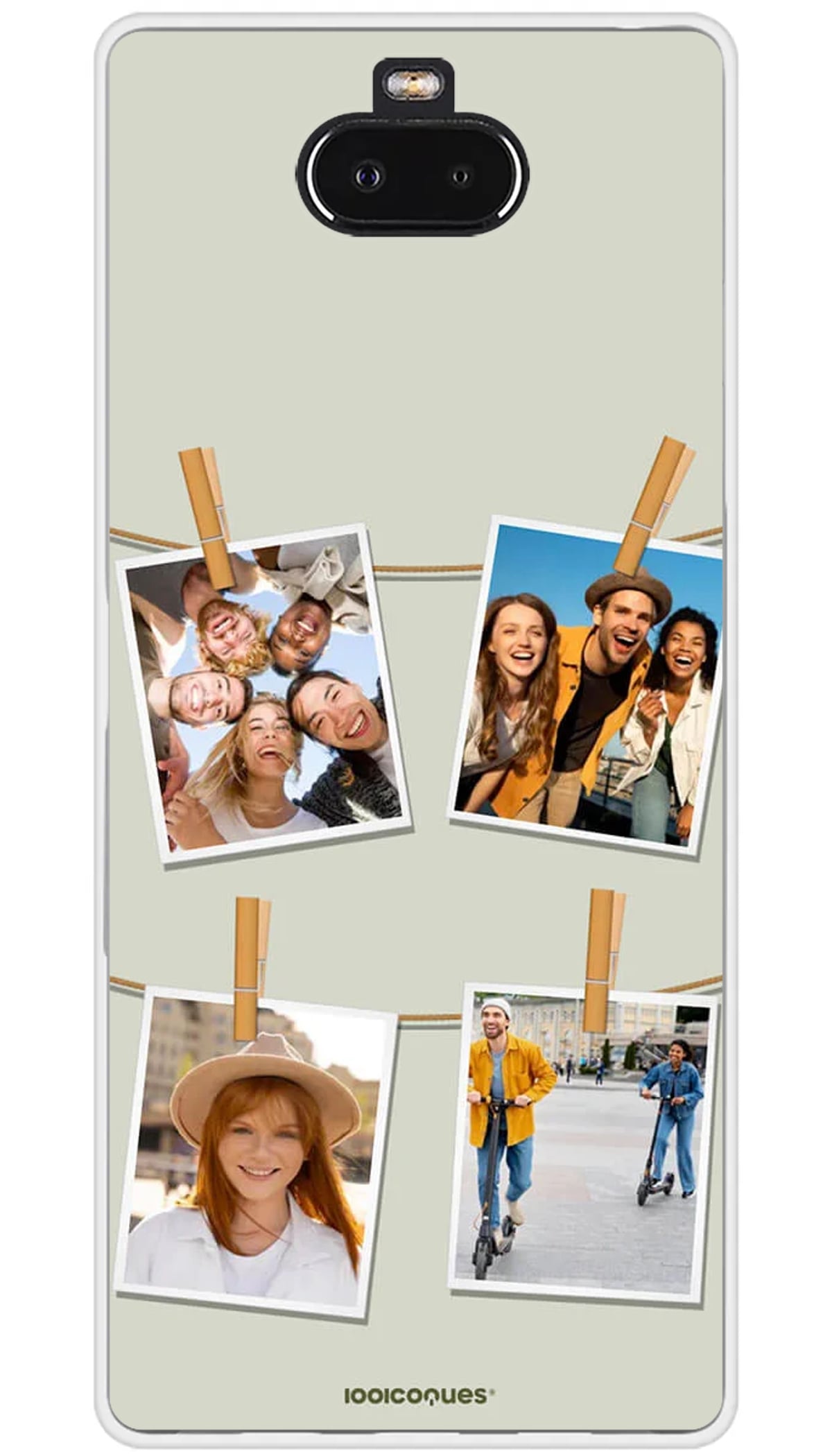 Coque personnalisée Sony Polaroid 4 photos - Xperia 10