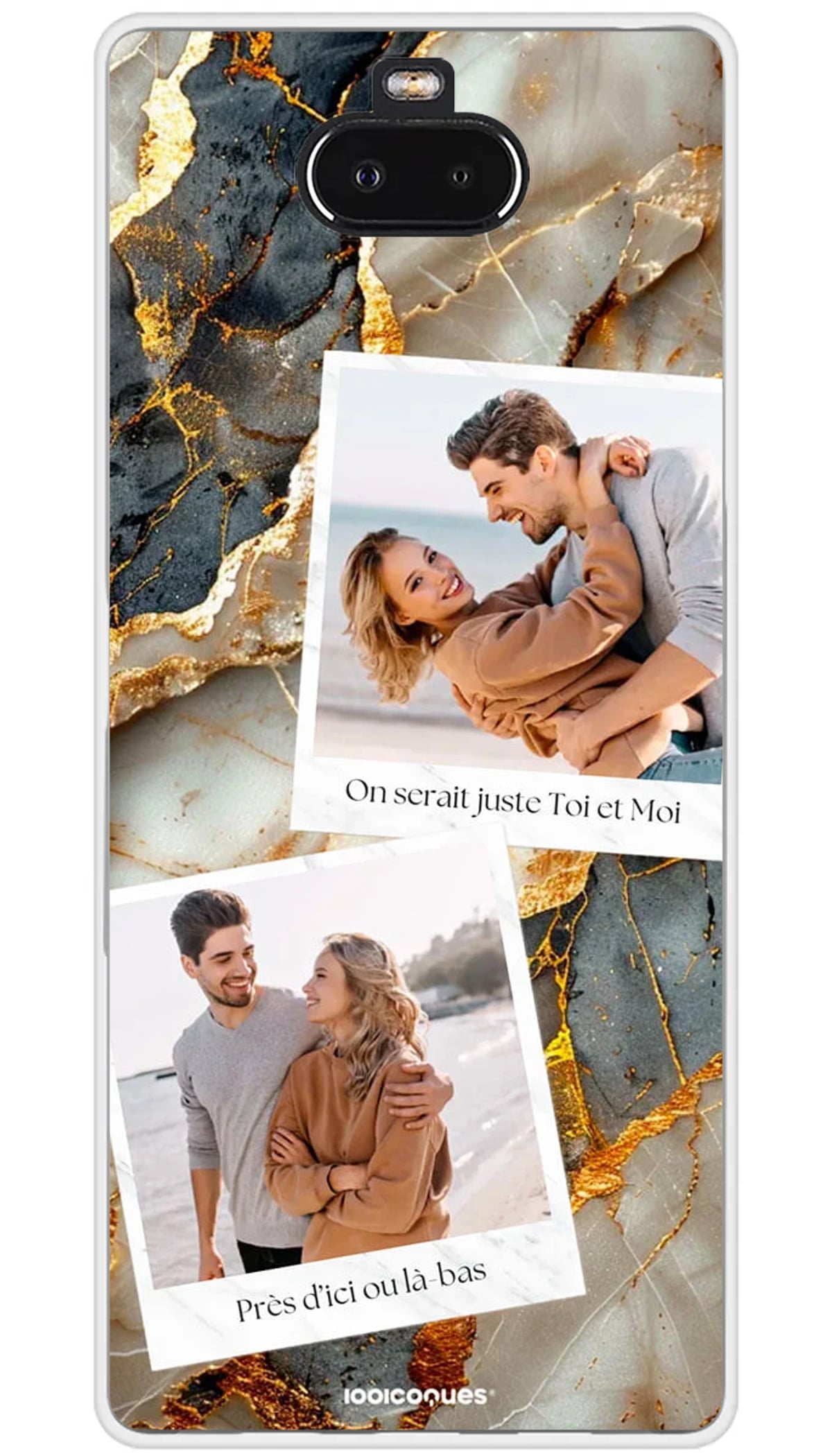 Coque personnalisée Sony Polaroid Marbres - Xperia 10