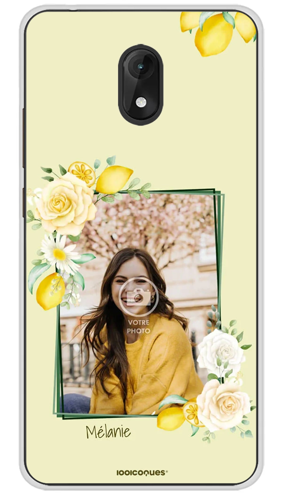 Coque personnalisée Wiko Citron et Fleurs - Jerry 3