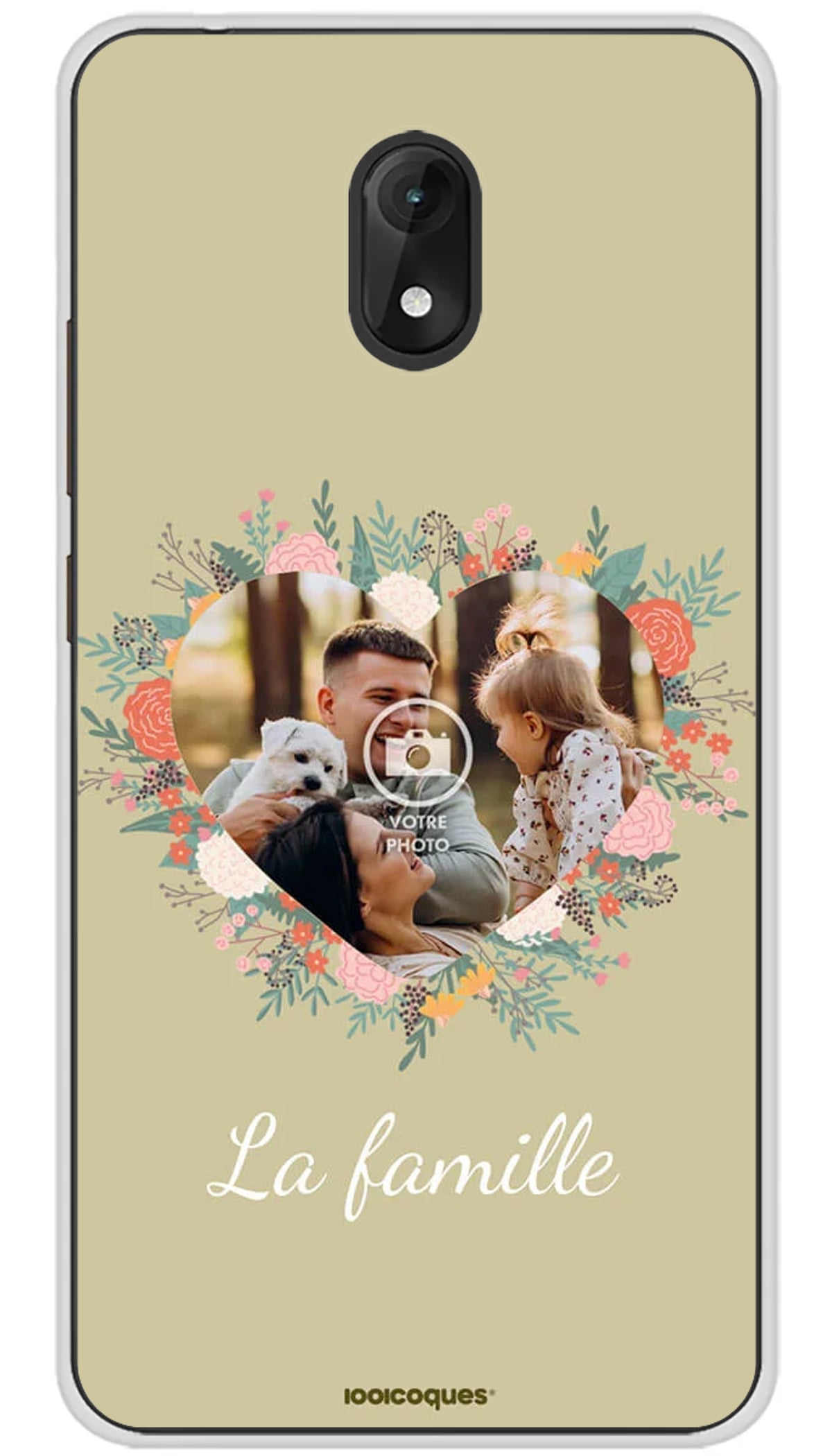Coque personnalisée Wiko Coeur Fleuri - Jerry 3