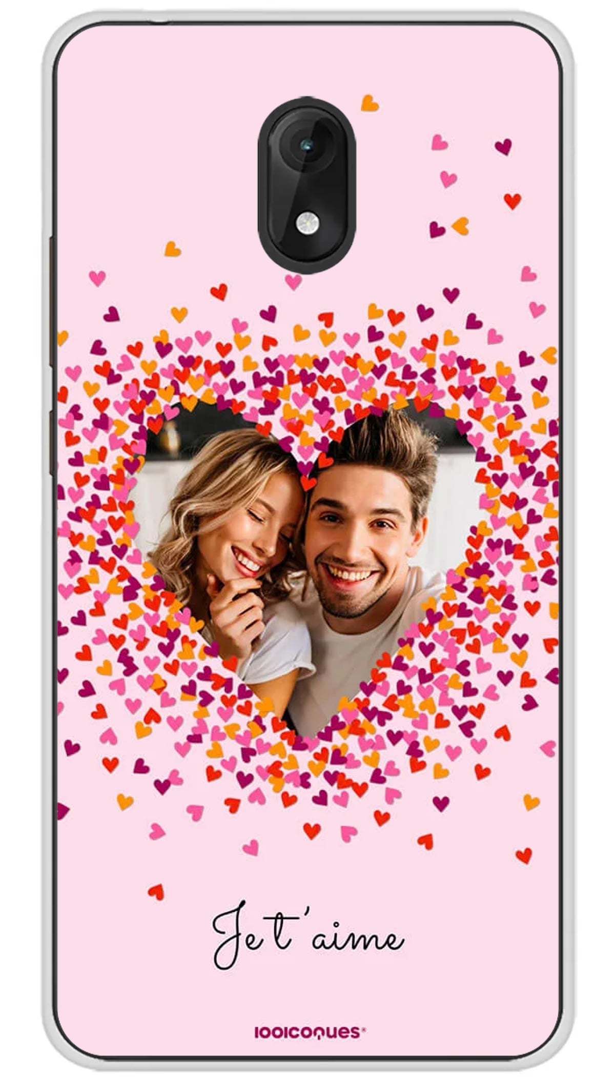Coque personnalisée Wiko Poussière de Coeurs - Jerry 3