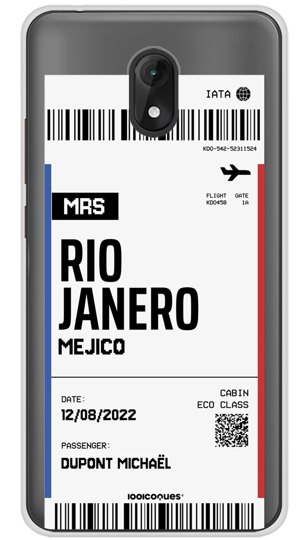 Coque personnalisée Wiko Boarding pass - Jerry 3