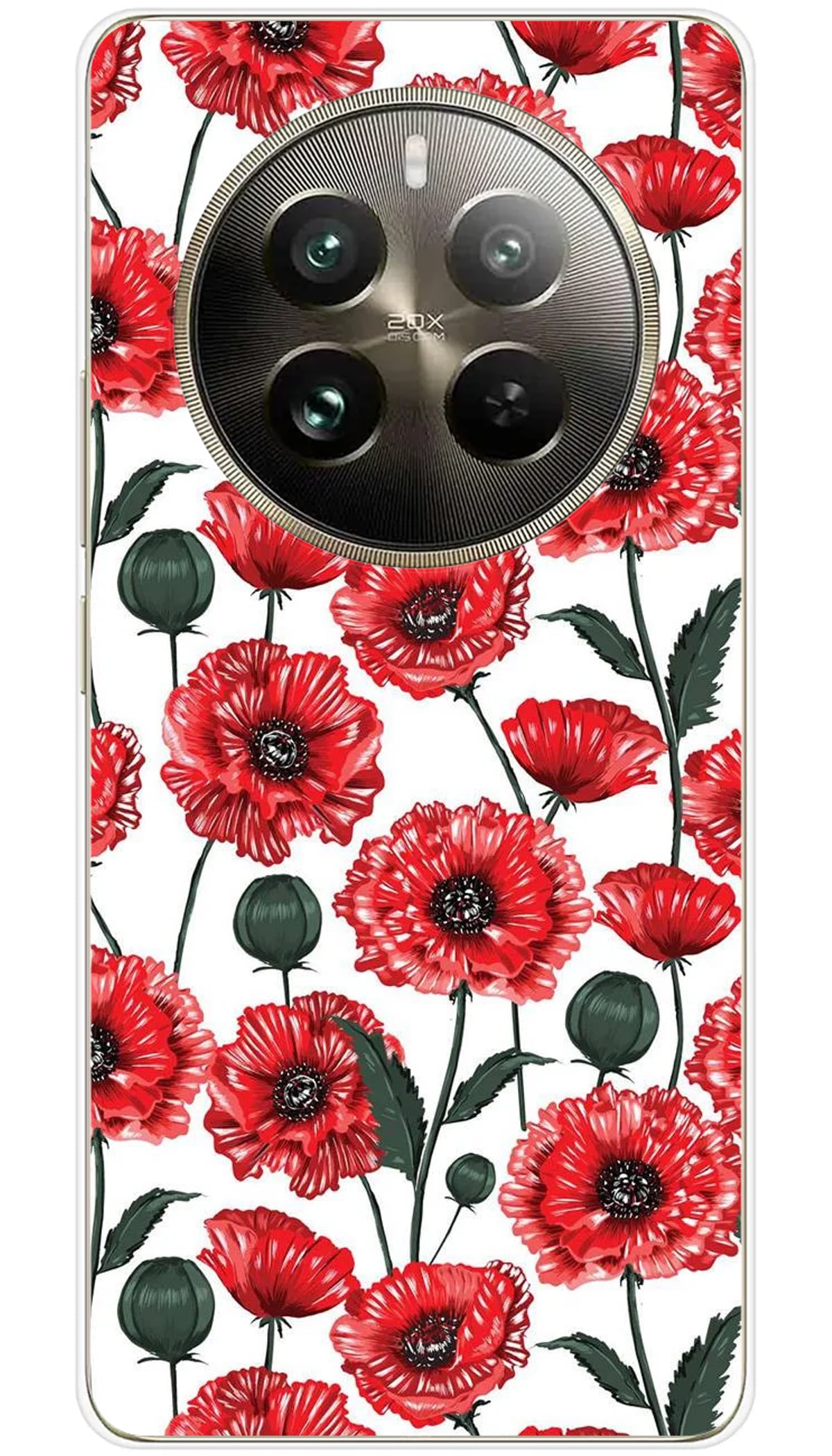 Coque Realme Fleurs de Pavot - 12 Pro 5G