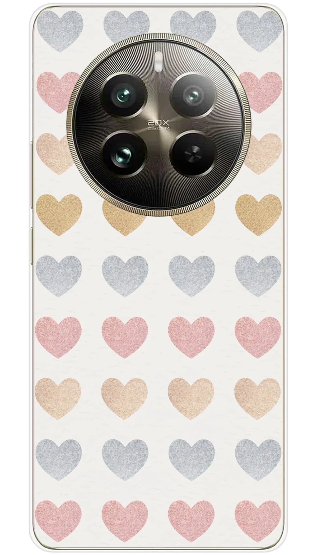 Coque Realme Glitter hearts - 12 Pro 5G