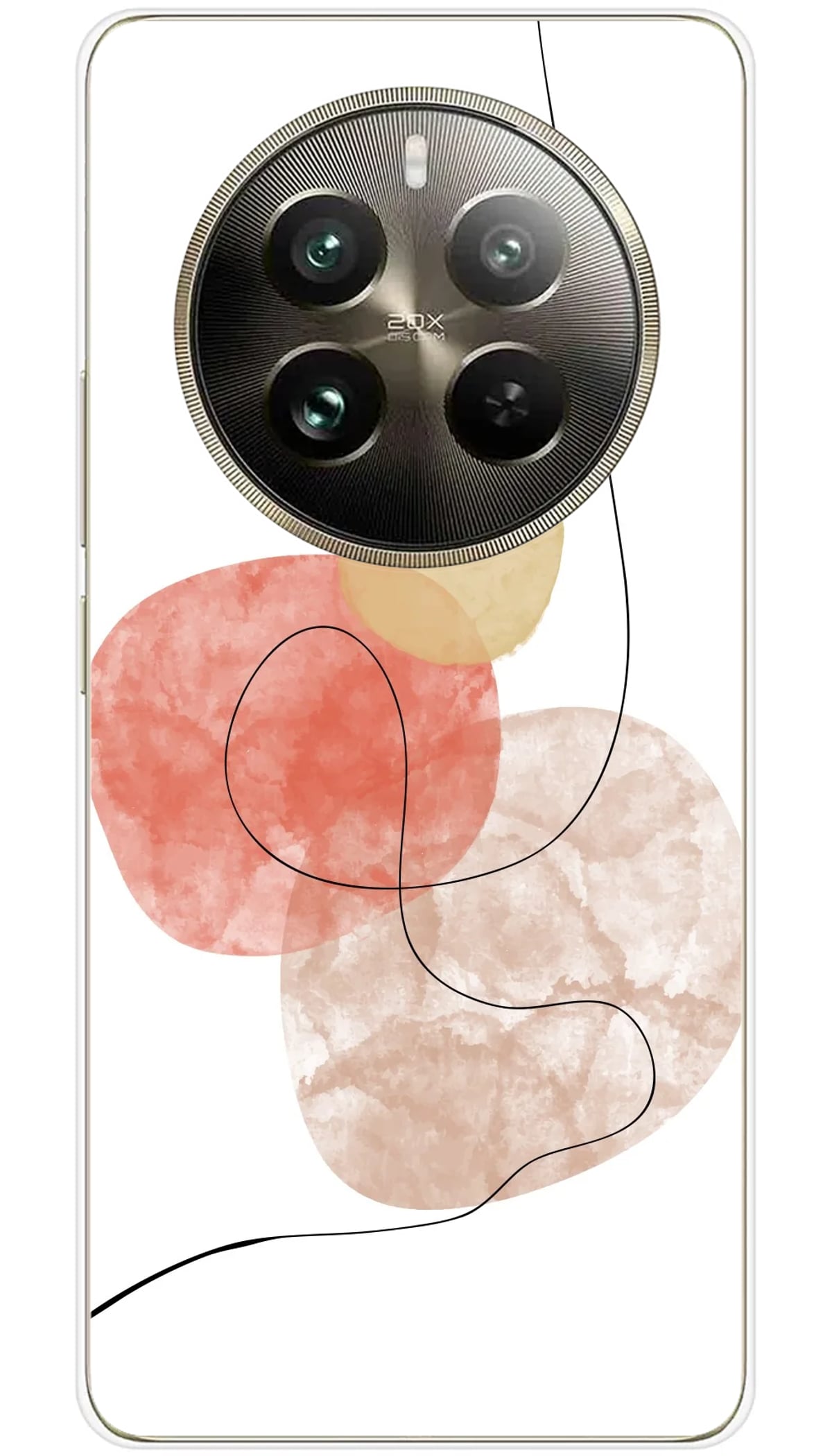 Coque Realme One line rouge - 12 Pro 5G