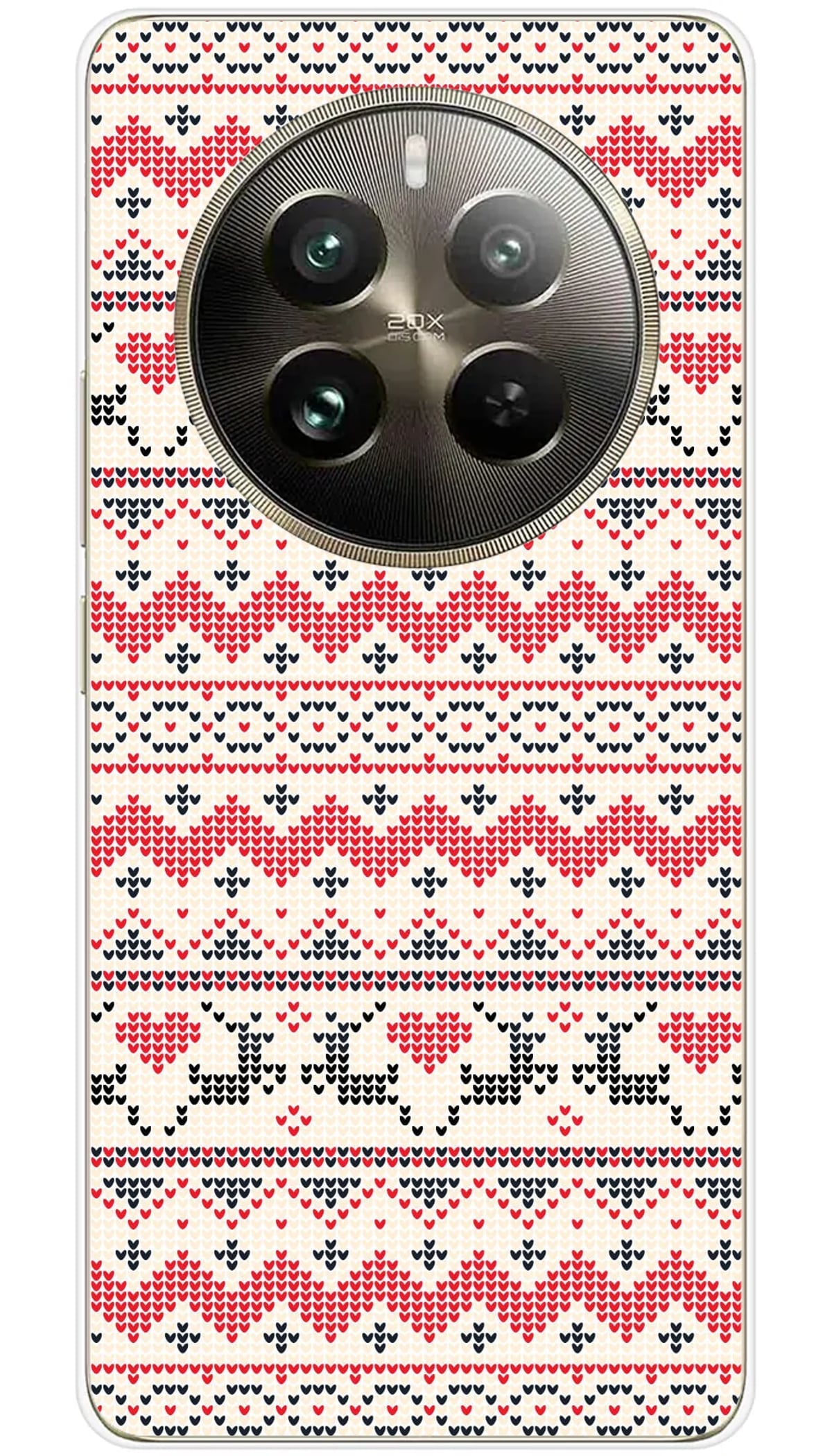 Coque Realme Pull de Noël Rennes - 12 Pro 5G