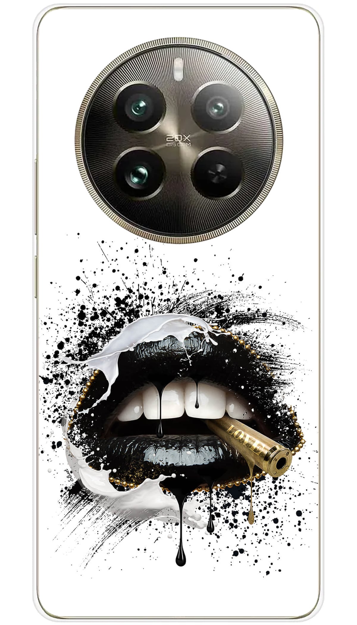 Coque Realme SB Bouche noire - 12 Pro 5G