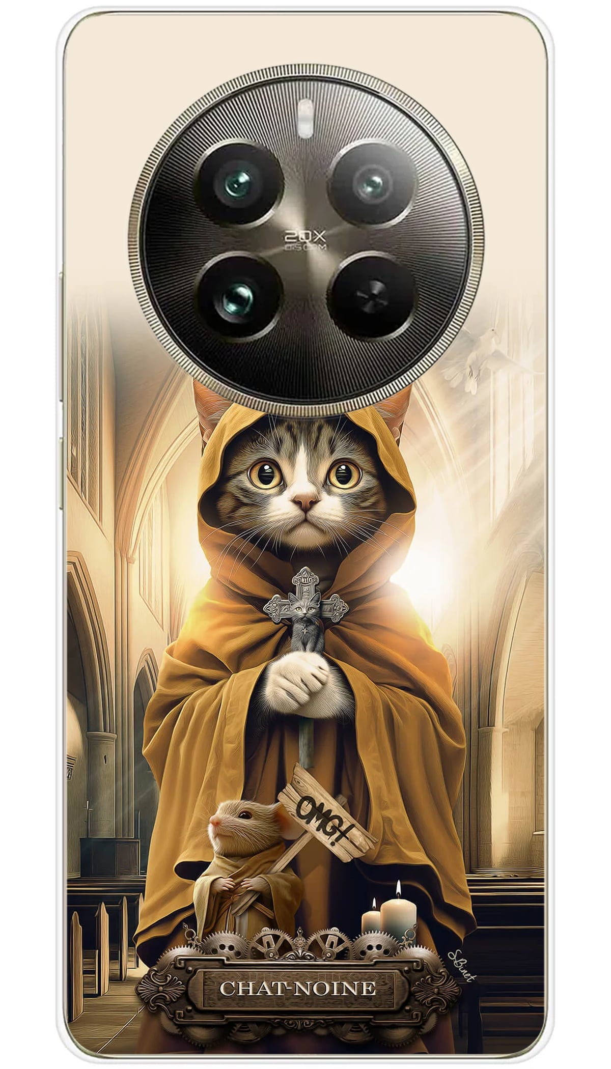 Coque Realme SB Chat-noine - 12 Pro 5G