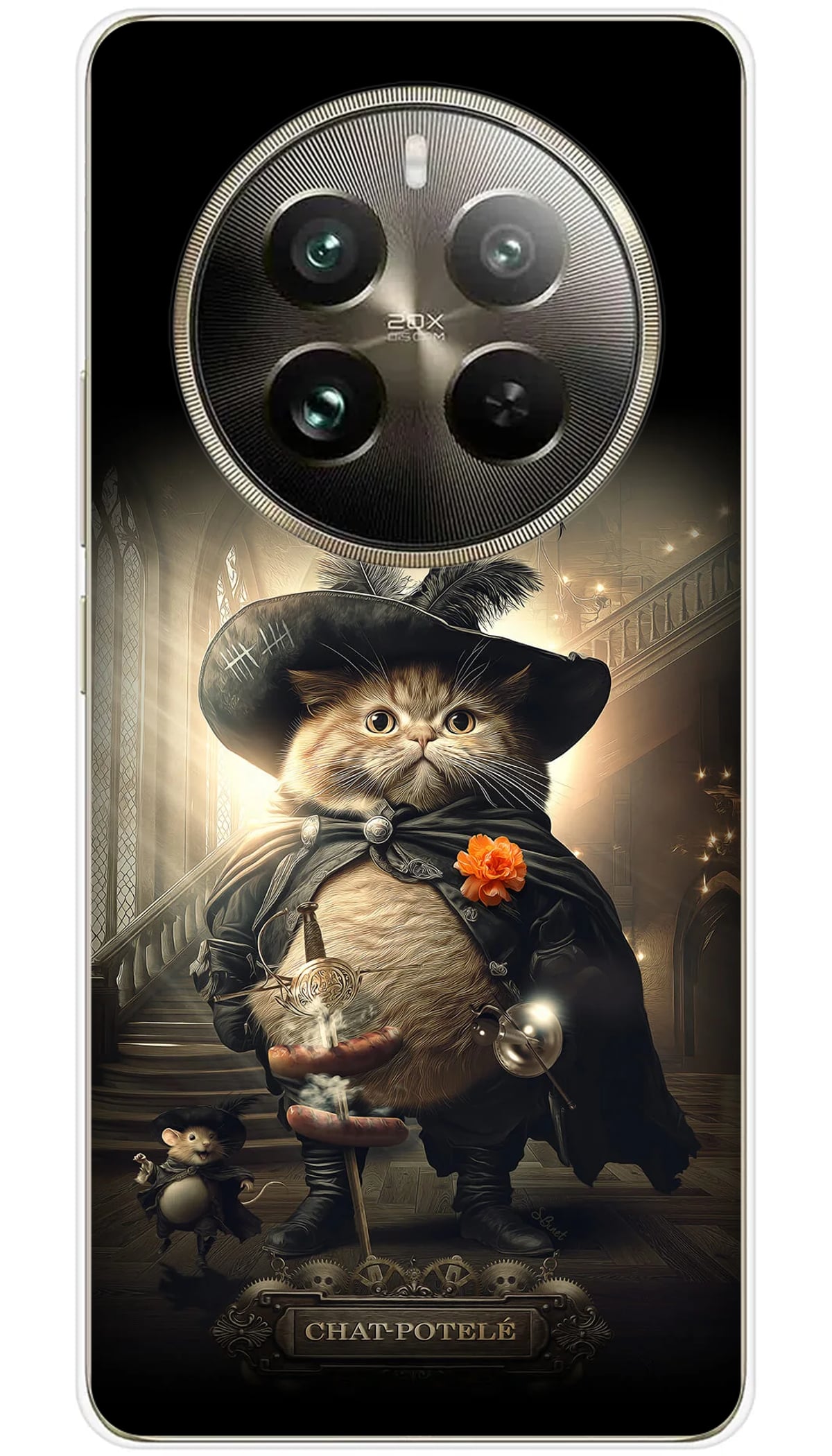 Coque Realme SB Chat-Potelé - 12 Pro 5G