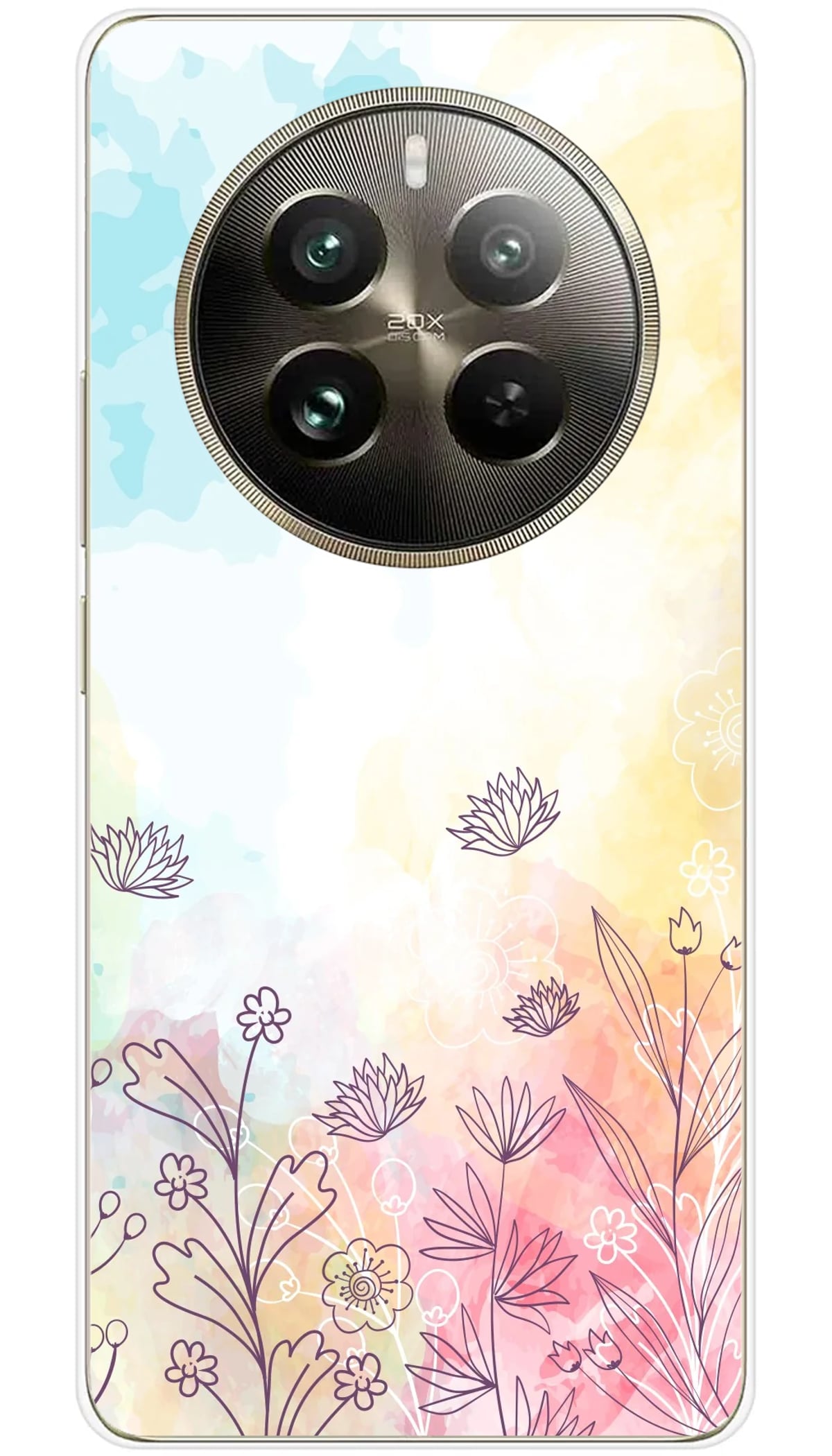 Coque Realme Watercolor flowers - 12 Pro 5G