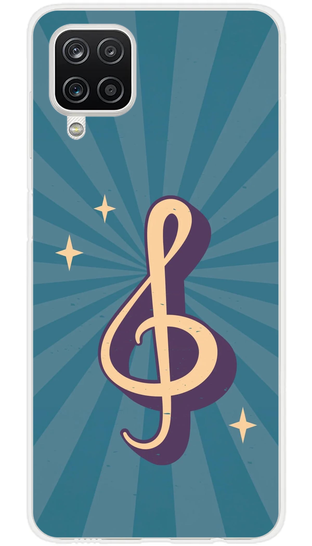 Coque Samsung Clé de sol rétro - Galaxy A12 5G