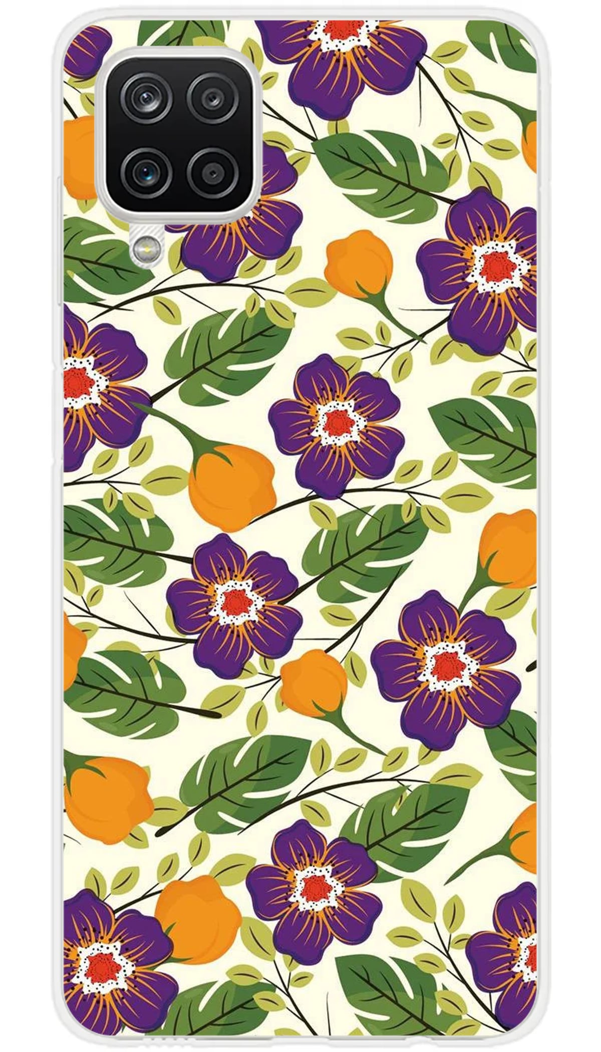 Coque Samsung Fleurs Violettes - Galaxy A12 5G