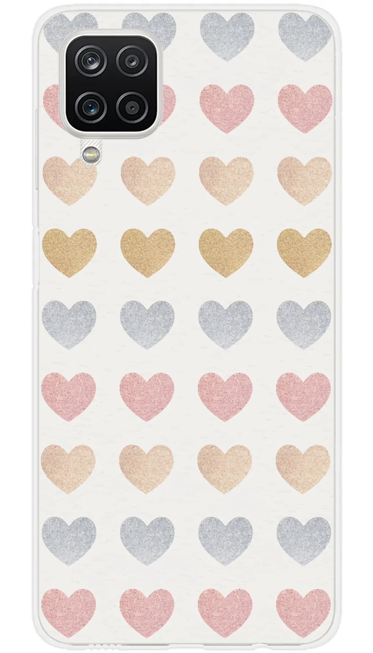 Coque Samsung Glitter hearts - Galaxy A12 5G