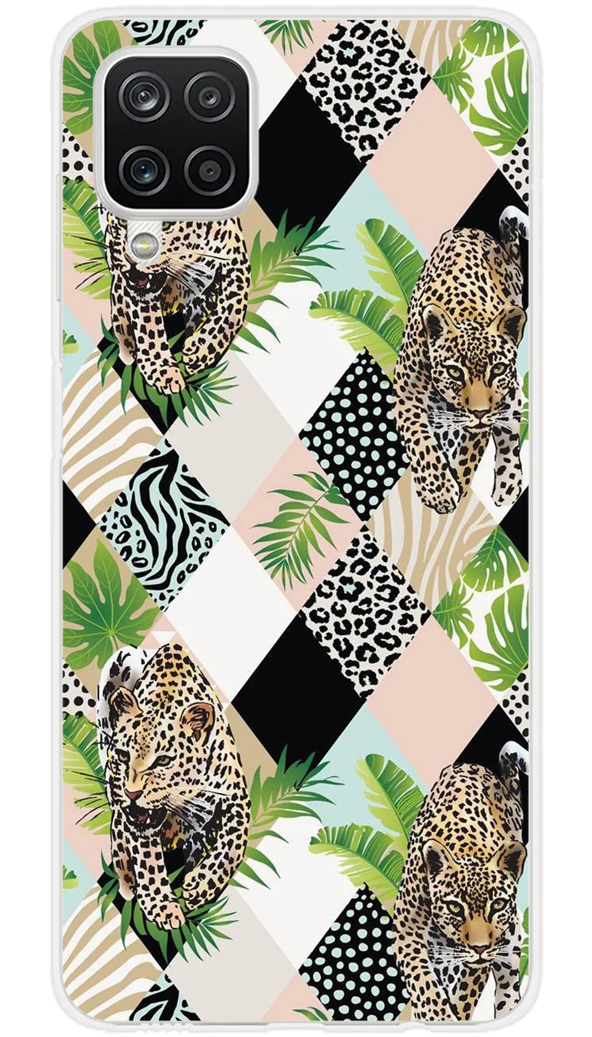 Coque Samsung Léopard losange - Galaxy A12 5G
