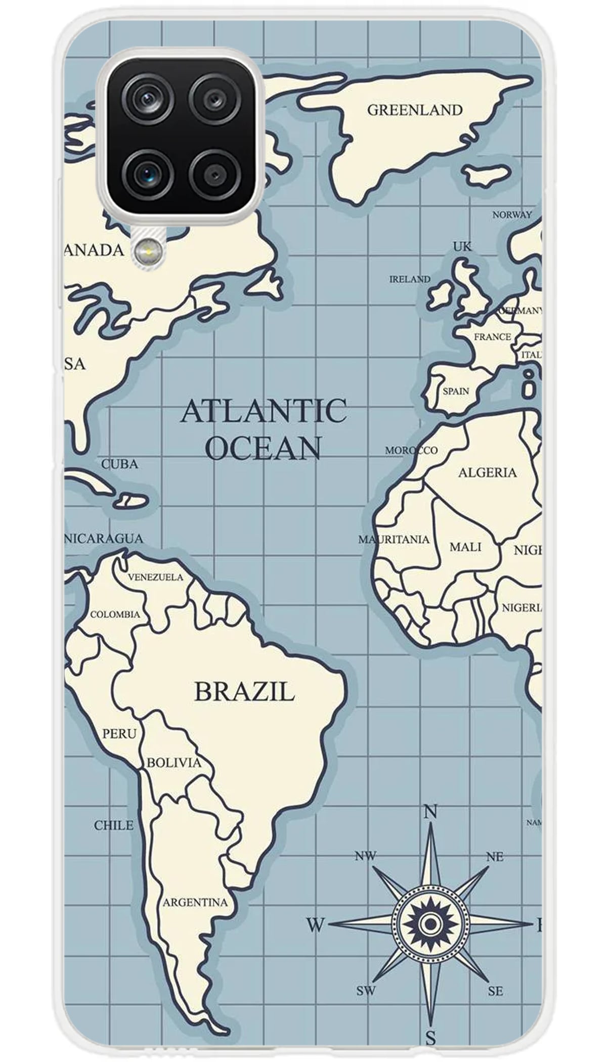 Coque Samsung Map vintage - Galaxy A12 5G