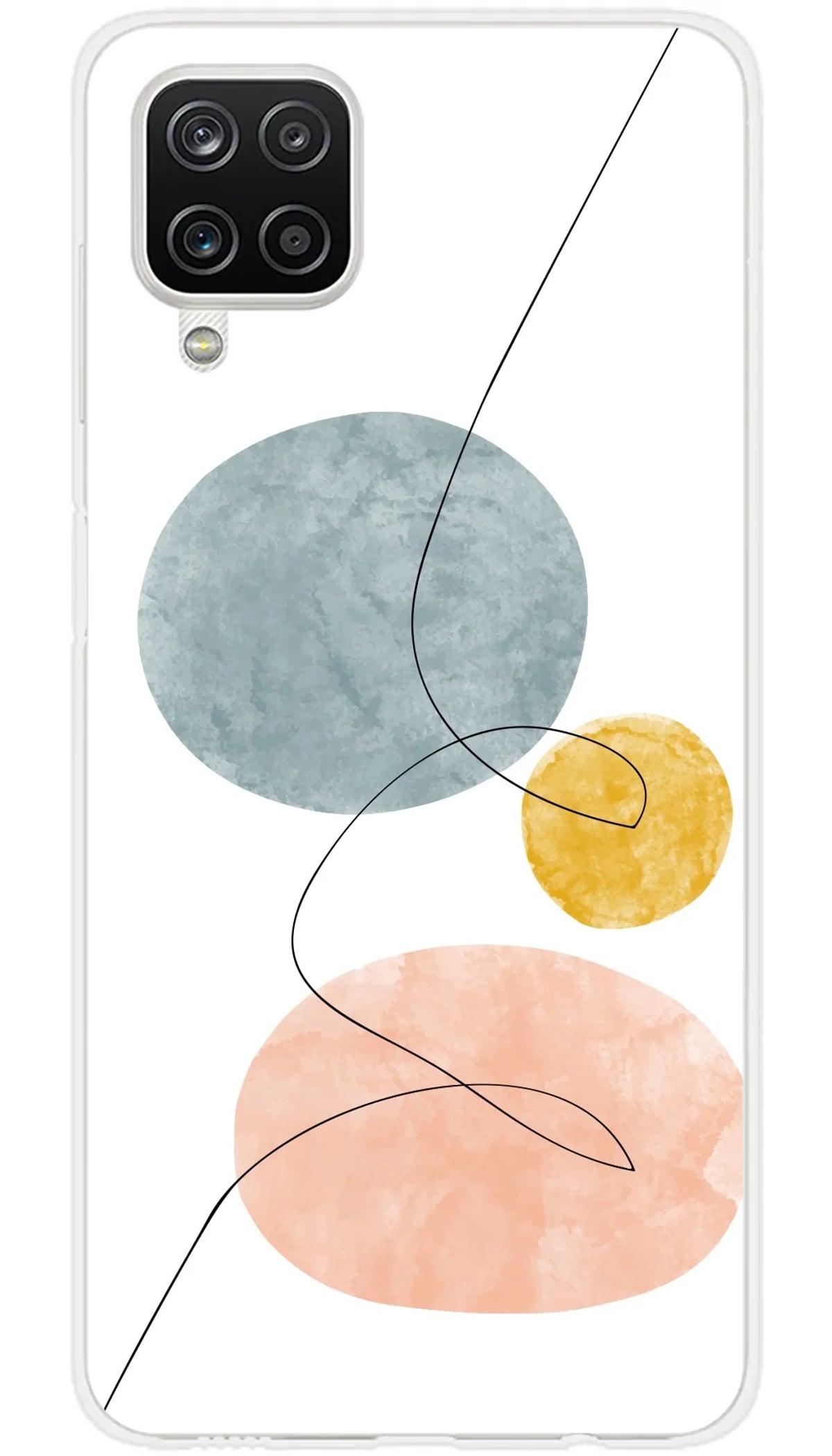 Coque Samsung One line bleu - Galaxy A12 5G