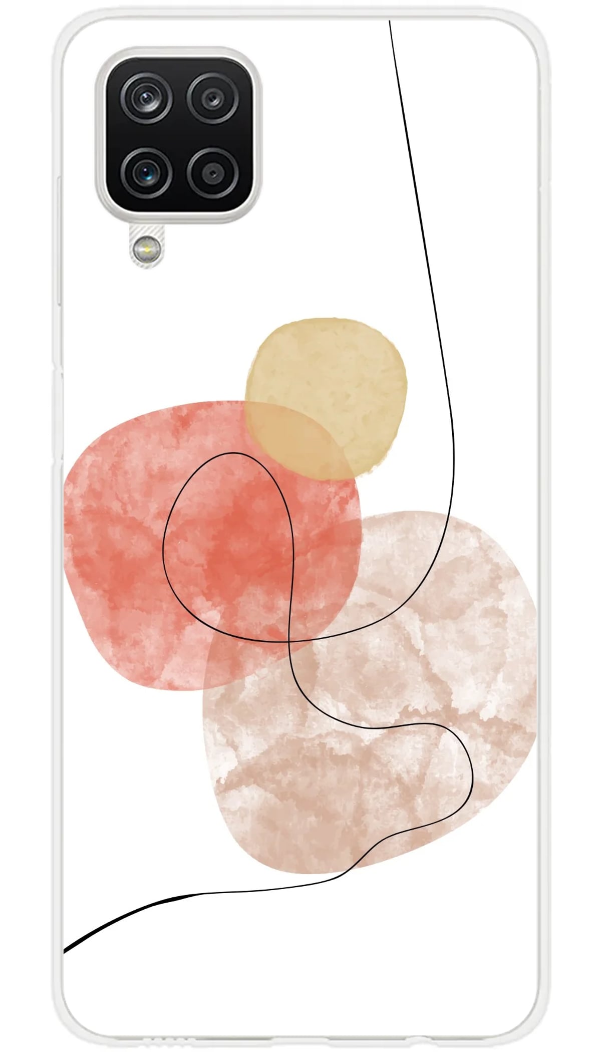 Coque Samsung One line rouge - Galaxy A12 5G