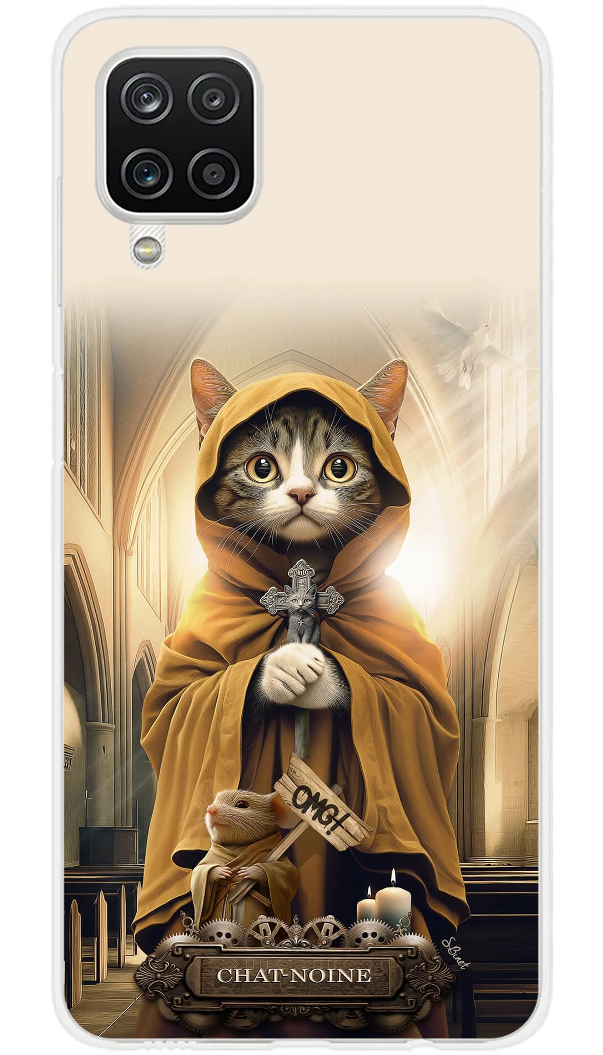 Coque Samsung SB Chat-noine - Galaxy A12 5G