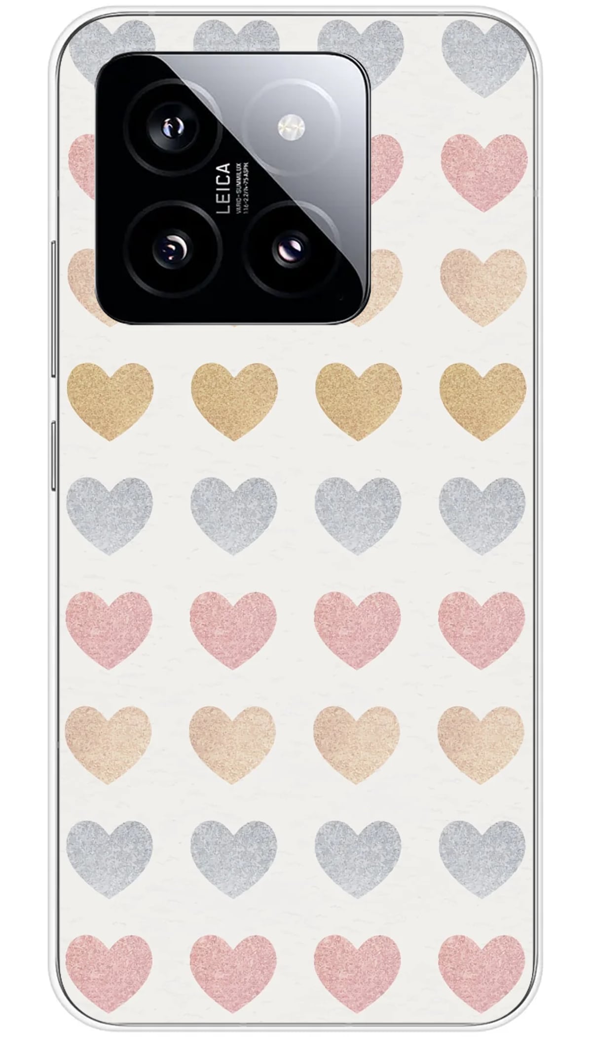Coque Xiaomi Glitter hearts - 14