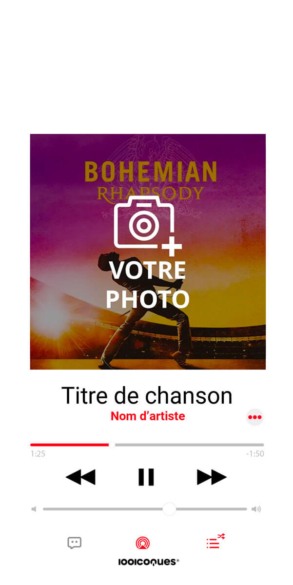 Coque personnalisée Alcatel Lecteur Apple Music