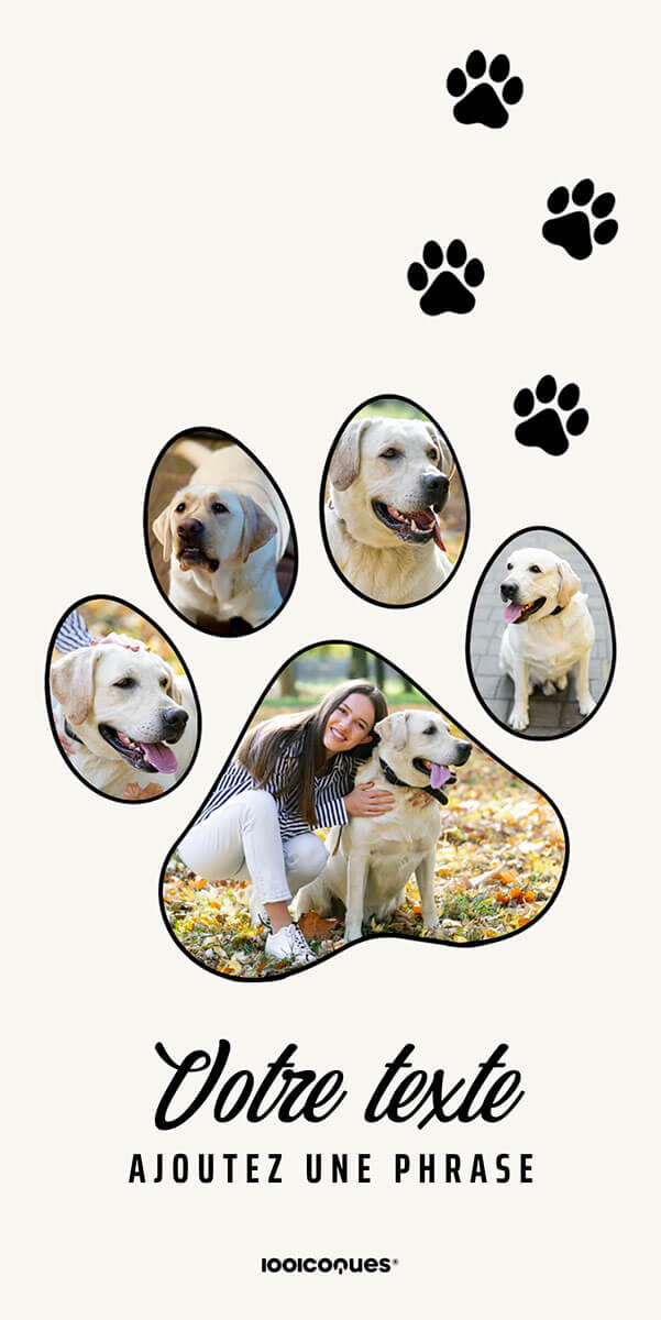 Coque personnalisée Asus Pattes de Chiens