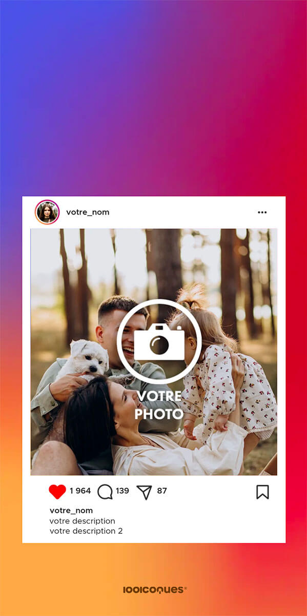 Coque personnalisée iPhone Post Instagram