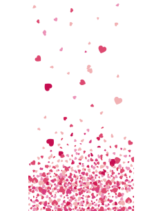 Confettis de Coeurs Rose