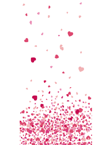 Confettis de Coeurs Rose