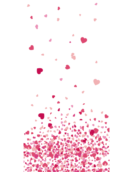 Confettis de Coeurs Rose