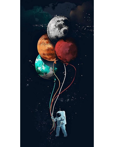 Cosmonaute aux Ballons