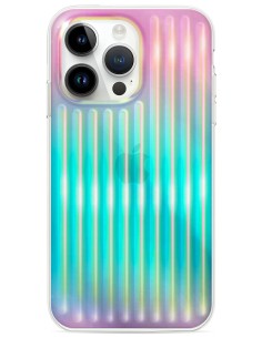 Coque rigide holographique Ciel rosé