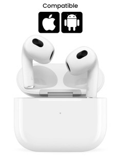 Ecouteurs Sans fils Bluetooth - Blanc