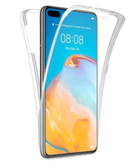 Coque en silicone intégrale Transparent pour Huawei P40