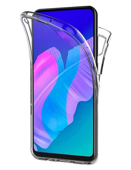 Coque en silicone intégrale Transparent pour Huawei P40 Lite E