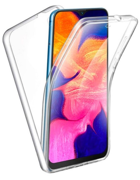 Coque en silicone intégrale Transparent pour Samsung Galaxy A01