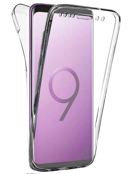 Coque en silicone intégrale Transparent pour Samsung Galaxy S9