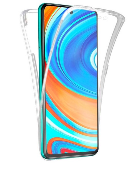 Coque en silicone intégrale Transparent pour Xiaomi Redmi Note 9 Pro