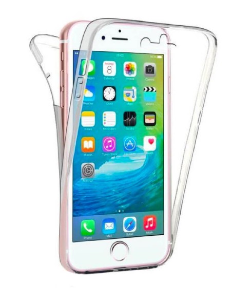 Coque en silicone intégrale Transparent pour Apple iPhone 7 Plus