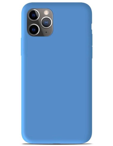 Coque en silicone Mat Bleu