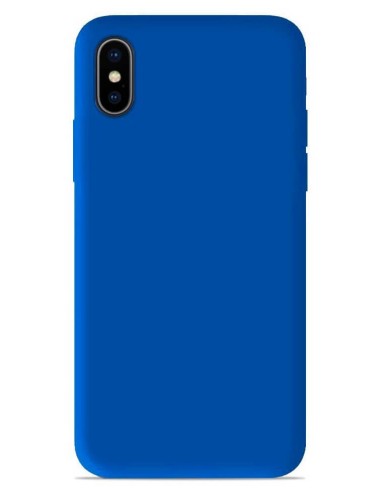 Coque en silicone Mat Bleu