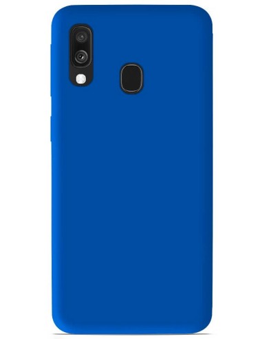 Coque en silicone Mat Bleu