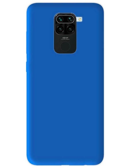 Coque en silicone Mat Bleu pour Xiaomi Redmi Note 9
