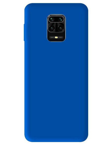 Coque en silicone Mat Bleu pour Xiaomi Redmi Note 9 Pro